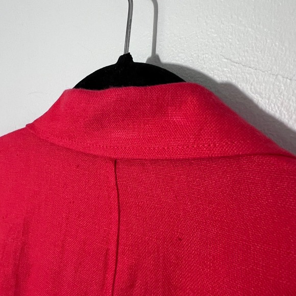 Lauren Ralph Lauren Womens 100% Linen Blazer Jacket Single‎ Breasted Size 8 EUC - Picture 14 of 15